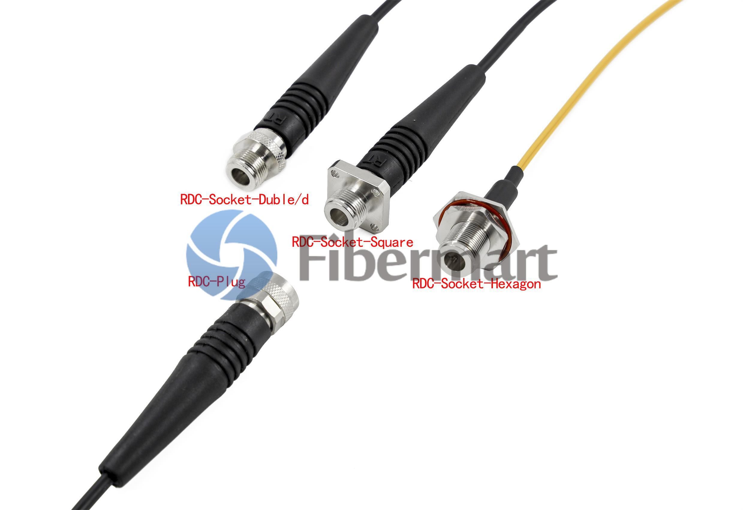 IP67-ODC-Typ (Stecker) in Militärqualität auf LC/SC/ST/FC-Duplex-Glasfaser-Patchkabel