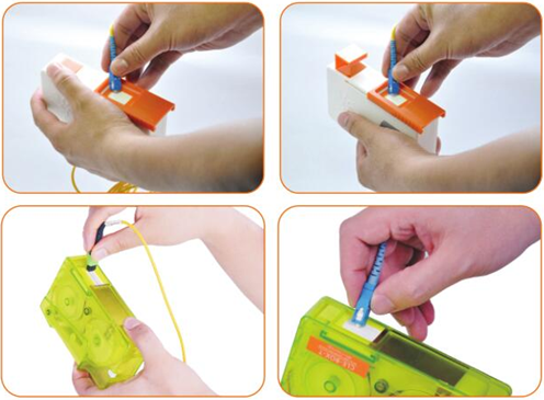CLE-BOX Cleaner Cassette Fiber Cleaning Box