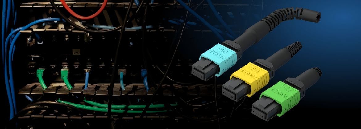 Повышение эффективности центров обработки данных с помощью разветвительных кабелей MPO.