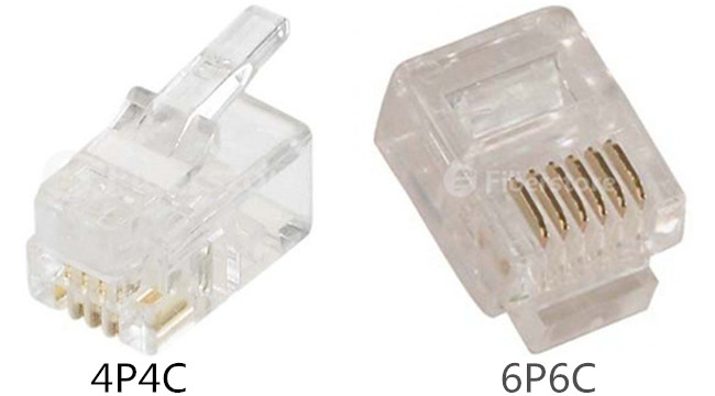 4P and 6P RJ connector