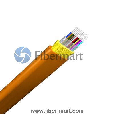 4 Strands Singlemode Indoor Ribbon Flat Optical Fiber Cable GJFDBV