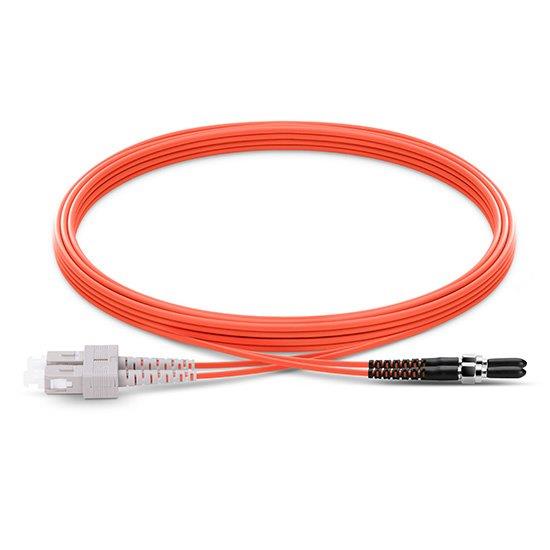 SMA905 to SC Duplex PVC/LSZH/OFNP OM1 Multimode Fiber Optic Patch Cable