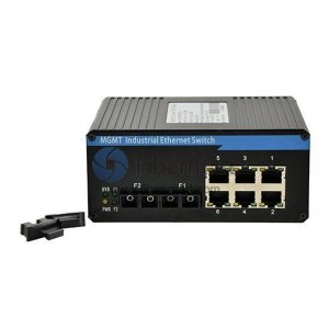 2x10/100Base-X SC から 6x10/100Base-T RJ-45 産業用マネージド メディア コンバーター 2x10/100Base-X SC から 6x10/100Base-T RJ-45 産業用マネージド メディア コンバーター