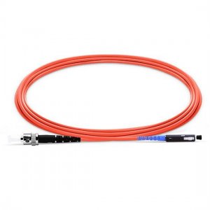 ST to MU Simplex PVC/LSZH/OFNP OM1 Multimode Fiber Optic Patch Cable ST to MU Simplex PVC/LSZH/OFNP OM1 Multimode Fiber Optic Patch Cable