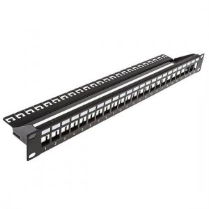 24ポート ブランク キーストーン フラット1U 19インチパッチパネル 24ポート ブランク キーストーン フラット1U 19インチパッチパネル