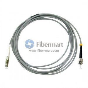 ST/UPC to LC/UPC Simplex Multimode OM1 Armored Patch Cable ST/UPC to LC/UPC Simplex Multimode OM1 Armored Patch Cable
