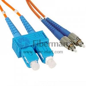 FC/UPC-SC/UPC Duplex Multimode 100/140um 3.0mm Fiber Patch Cable FC/UPC-SC/UPC Duplex Multimode 100/140um 3.0mm Fiber Patch Cable