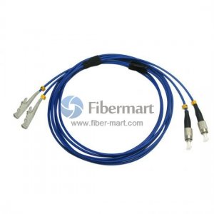 FC/UPC to E2000/UPC Duplex Singlemode 9/125 Armored Patch Cable FC/UPC to E2000/UPC Duplex Singlemode 9/125 Armored Patch Cable
