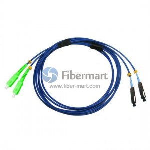 SC/APC to MU/UPC Duplex Singlemode 9/125 Armored Patch Cable SC/APC to MU/UPC Duplex Singlemode 9/125 Armored Patch Cable