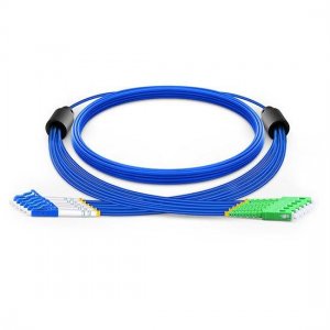 30m LC UPC to SC APC 6 Fibers Singlemode 9/125 Armored Breakout Cable 3.0mm Legs 30m LC UPC to SC APC 6 Fibers Singlemode 9/125 Armored Breakout Cable 3.0mm Legs