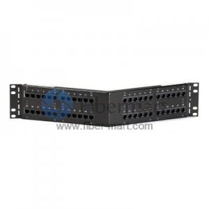 48ポートCAT6角度付きパッチパネル2U 48ポートCAT6角度付きパッチパネル2U