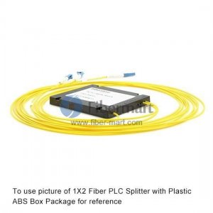 プラスチックABSボックスパッケージを備えた2x2ファイバー分極維持(PM)PLCスプリッター遅軸 プラスチックABSボックスパッケージを備えた2x2ファイバー分極維持(PM)PLCスプリッター遅軸