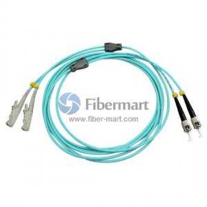 ST-E2000 Duplex OM4 Multimode Armored Fiber Patch Cable ST-E2000 Duplex OM4 Multimode Armored Fiber Patch Cable