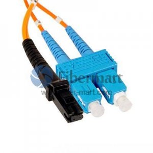 SC/UPC-MTRJ/UPC Duplex Multimode 100/140um 3.0mm Fiber Patch Cable SC/UPC-MTRJ/UPC Duplex Multimode 100/140um 3.0mm Fiber Patch Cable