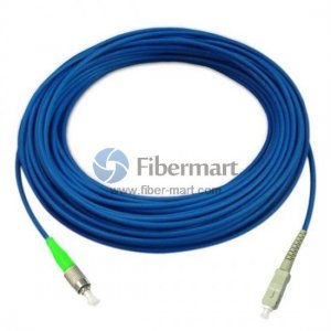 SC/UPC to FC/APC Simplex Singlemode 9/125 Armored Patch Cable SC/UPC to FC/APC Simplex Singlemode 9/125 Armored Patch Cable