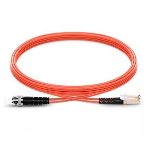 ST to E2000 Duplex PVC/LSZH/OFNP OM1 Multimode Fiber Optic Patch Cable ST to E2000 Duplex PVC/LSZH/OFNP OM1 Multimode Fiber Optic Patch Cable