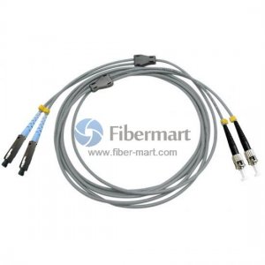 ST/UPC to MU/UPC Duplex Multimode OM1 Armored Patch Cable ST/UPC to MU/UPC Duplex Multimode OM1 Armored Patch Cable
