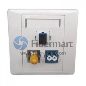 3ポートSC-ST-LCハイブリッド光ファイバーウォールプレートアウトレット 3ポートSC-ST-LCハイブリッド光ファイバーウォールプレートアウトレット