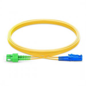 SC APC ~ E2000 UPC デュプレックス PVC/LSZH/OFNP 9/125 シングルモード・ファイバー・パッチ・ケーブル SC APC ~ E2000 UPC デュプレックス PVC/LSZH/OFNP 9/125 シングルモード・ファイバー・パッチ・ケーブル
