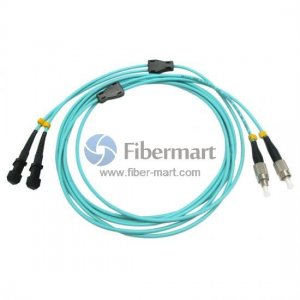 FC-MTRJ Duplex OM4 Multimode Armored Fiber Patch Cable FC-MTRJ Duplex OM4 Multimode Armored Fiber Patch Cable