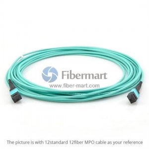 8 파이버 OM4 멀티모드 12 스트랜드 MPO 트렁크 케이블 3.0mm LSZH 8 파이버 OM4 멀티모드 12 스트랜드 MPO 트렁크 케이블 3.0mm LSZH