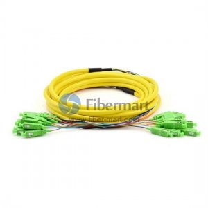 SC/APC to SC/APC 12 Fibers SM 9/125 Single mode Fiber Patch Cable SC/APC to SC/APC 12 Fibers SM 9/125 Single mode Fiber Patch Cable