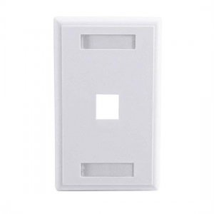 One Port Keystone Single Gang Wall Plate One Port Keystone Single Gang Wall Plate