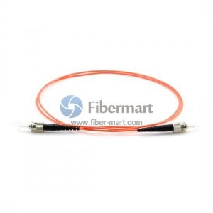 ST-ST Simplex OM1 Multimode Fiber Patch Cable