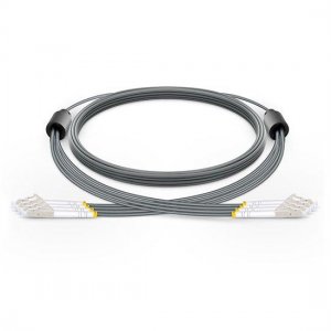 커스텀 LC - LC 4 파이버 OM3 멀티모드 아머드 브레이크아웃 케이블 3.0mm 다리 커스텀 LC - LC 4 파이버 OM3 멀티모드 아머드 브레이크아웃 케이블 3.0mm 다리
