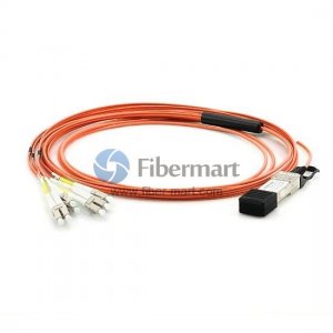 9M(29.5ft) 40GBASE QSFP+ - LC/SC/ST/FC 커넥터(8) 브레이크아웃 활성 광 케이블 9M(29.5ft) 40GBASE QSFP+ - LC/SC/ST/FC 커넥터(8) 브레이크아웃 활성 광 케이블