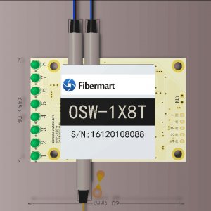 1x8 래칭 광 스위치(RS232 TTL 제어 5V 전원 포함) 1x8 래칭 광 스위치(RS232 TTL 제어 5V 전원 포함)