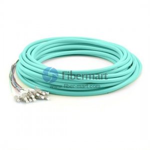 12-fiber 0.9mm OM3 Multimode LC/SC/ST/FC Bunch Pigtail 12-fiber 0.9mm OM3 Multimode LC/SC/ST/FC Bunch Pigtail