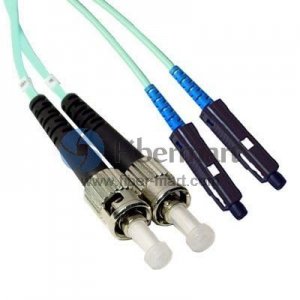 ST-MU Plenum(OFNP) Duplex OM3 Multi-mode Fiber Patch Cable