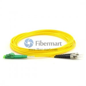 LC/APC to ST/UPC Plenum(OFNP) Duplex 9/125 Single-mode Fiber Patch Cable LC/APC to ST/UPC Plenum(OFNP) Duplex 9/125 Single-mode Fiber Patch Cable