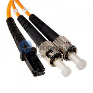 ST/UPC-MTRJ/UPC Duplex Multimode 100/140um 3.0mm Fiber Patch Cable ST/UPC-MTRJ/UPC Duplex Multimode 100/140um 3.0mm Fiber Patch Cable