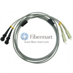 SC/UPC to MTRJ/UPC Duplex Multimode OM1 Armored Patch Cable SC/UPC to MTRJ/UPC Duplex Multimode OM1 Armored Patch Cable