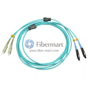 SC-MU Duplex OM4 Multimode Armored Fiber Patch Cable SC-MU Duplex OM4 Multimode Armored Fiber Patch Cable