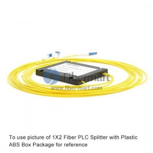 2x32 Fiber PLC Splitter with Plastic ABS Box Package