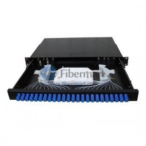 48 Fibers Sliding Rack Mounted Fiber Optic Terminal Box As distribution box FM/JJ-CL/2LC24-48C
