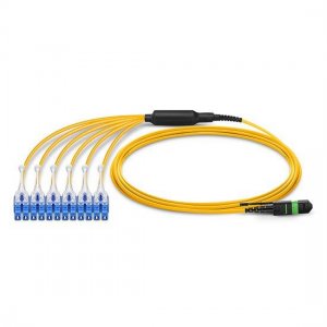 2M MTP 6 LC UPC 듀플렉스 12 파이버 OS2 9/125 싱글 모드 HD 하네스 케이블, 극성 A, LSZH 번치 2M MTP 6 LC UPC 듀플렉스 12 파이버 OS2 9/125 싱글 모드 HD 하네스 케이블, 극성 A, LSZH 번치