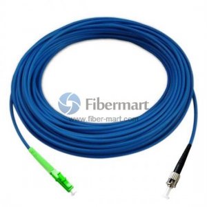 LC/APC to ST/UPC Simplex Singlemode 9/125 Armored Patch Cable LC/APC to ST/UPC Simplex Singlemode 9/125 Armored Patch Cable