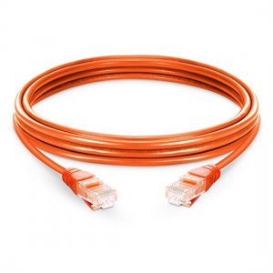 Câble de raccordement réseau Ethernet Cat6 sans accroc non blindé (UTP), PVC orange, 10 m (32,81 pieds)