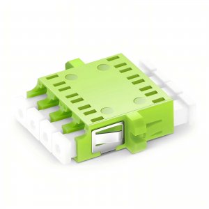 Adaptador de fibra multimodo de plástico LC/UPC para LC/UPC Quad 4Fibers OM5 Adaptador de fibra multimodo de plástico LC/UPC para LC/UPC Quad 4Fibers OM5