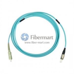 FC/UPC to SC/UPC Simplex OM3 Multimode Armored Patch Cable FC/UPC to SC/UPC Simplex OM3 Multimode Armored Patch Cable