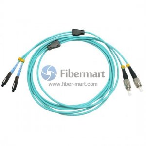 FC/UPC to MU/UPC Duplex OM3 Multimode Armored Patch Cable FC/UPC to MU/UPC Duplex OM3 Multimode Armored Patch Cable