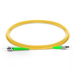 FC APC para ST APC Simplex PVC/LSZH/OFNP 9/125 Cabo Patch de Fibra Monomodo FC APC para ST APC Simplex PVC/LSZH/OFNP 9/125 Cabo Patch de Fibra Monomodo