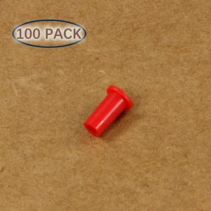 Tampa de poeira universal de plástico LC para ponteiras de 1,25 mm 100 unidades/pacote, vermelho Tampa de poeira universal de plástico LC para ponteiras de 1,25 mm 100 unidades/pacote, vermelho