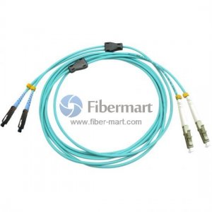 LC-MU Duplex OM4 Multimode Armored Fiber Patch Cable LC-MU Duplex OM4 Multimode Armored Fiber Patch Cable
