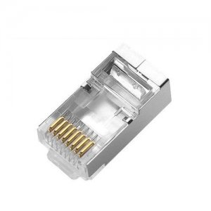 Cat5e RJ45 Plugue Modular Blindado (50 / Pack) Cat5e RJ45 Plugue Modular Blindado (50 / Pack)