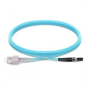 Cabo de conexão de fibra óptica multimodo SMA905 para SC Duplex PVC/LSZH OM4 Cabo de conexão de fibra óptica multimodo SMA905 para SC Duplex PVC/LSZH OM4